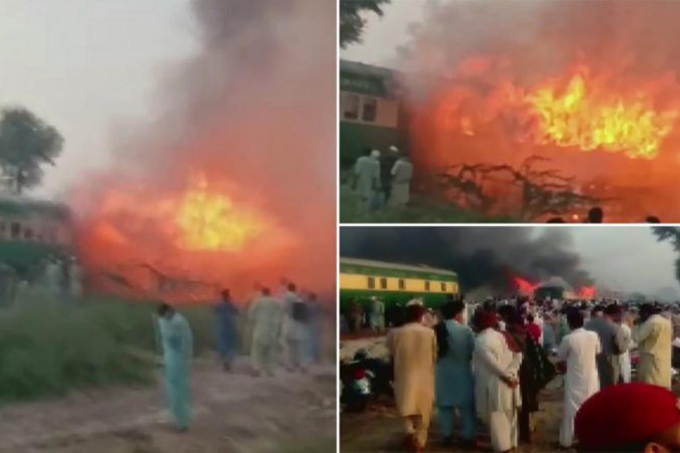 Death toll from train fire in Pakistan reaches 73 Death toll from train fire in Pakistan reaches 73